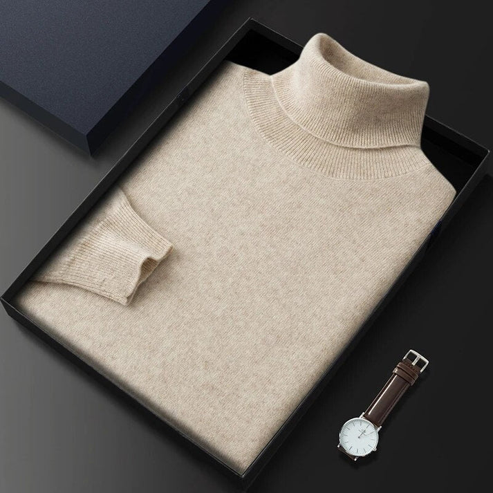 Rollkragenpullover Herren Klassisch | Schlichtes Design