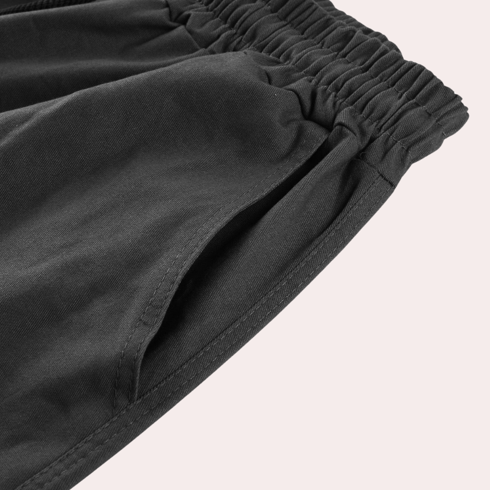 Cargo Hose Herren Weit Geschnitten | Mit Kordelzug und Taschen