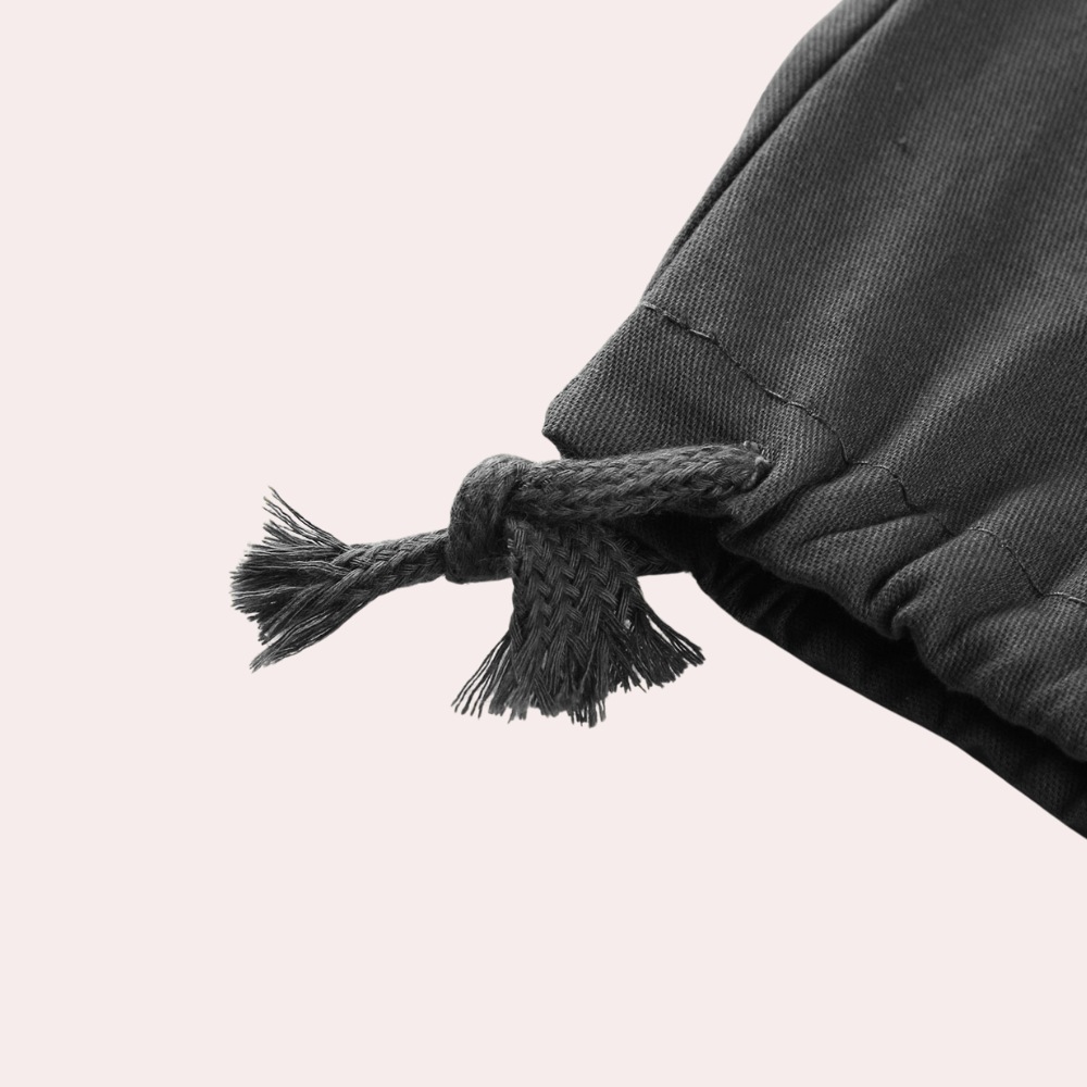 Cargo Hose Herren Weit Geschnitten | Mit Kordelzug und Taschen