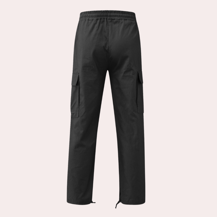 Cargo Hose Herren Weit Geschnitten | Mit Kordelzug und Taschen