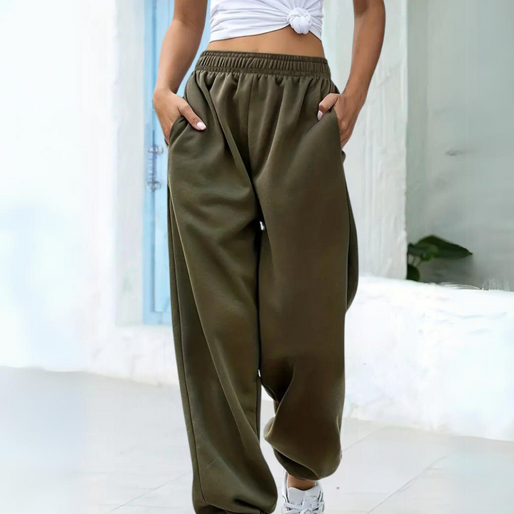 Damen Jogginghose Baggy Fit | Elastischer Bund Mit Gummizug