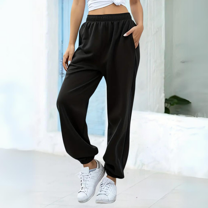Damen Jogginghose Baggy Fit | Elastischer Bund Mit Gummizug