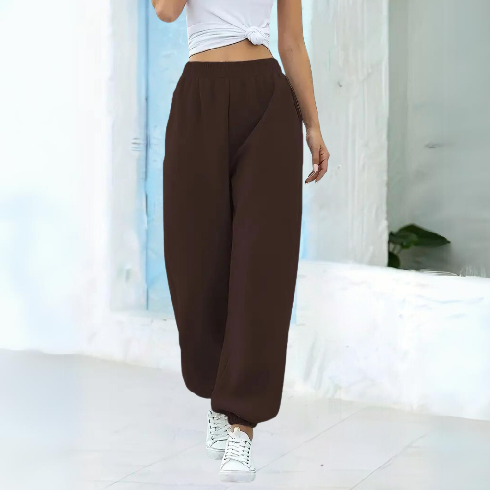Damen Jogginghose Baggy Fit | Elastischer Bund Mit Gummizug