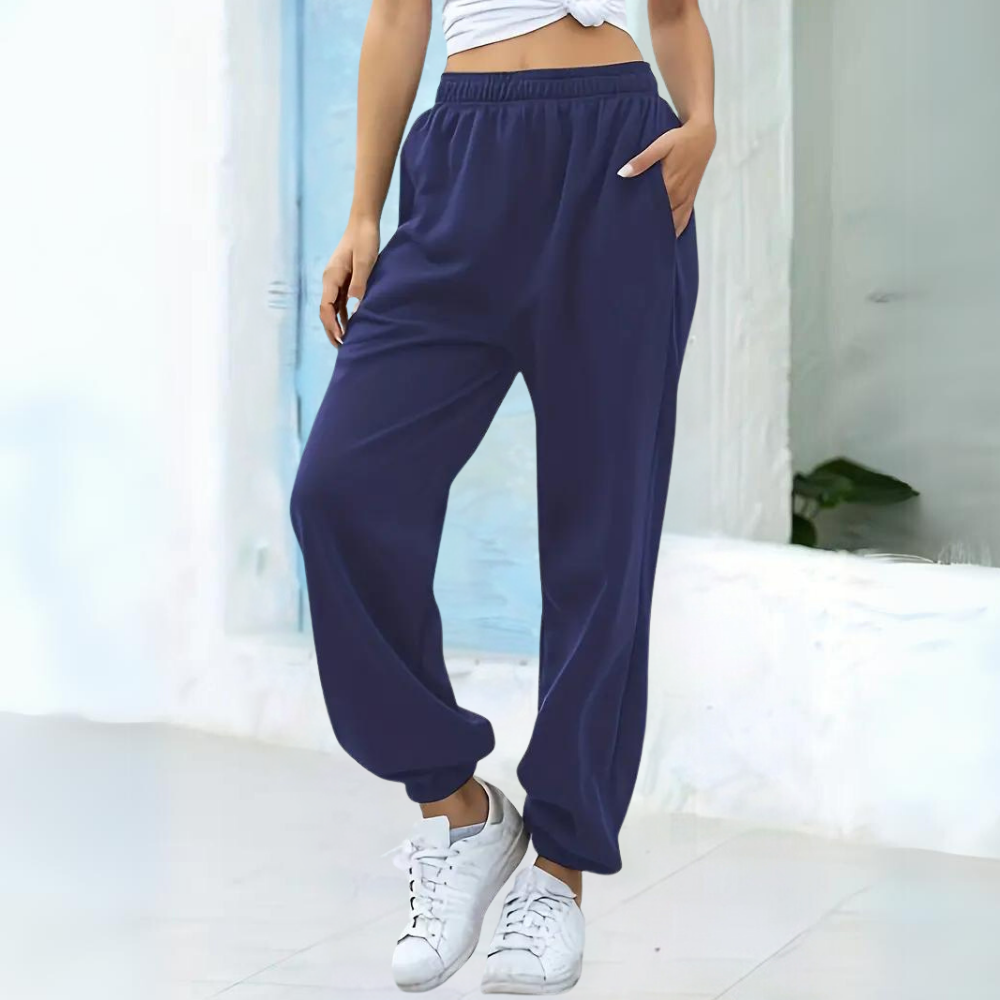 Damen Jogginghose Baggy Fit | Elastischer Bund Mit Gummizug