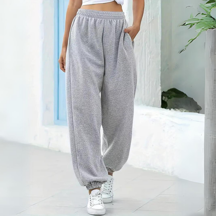 Damen Jogginghose Baggy Fit | Elastischer Bund Mit Gummizug