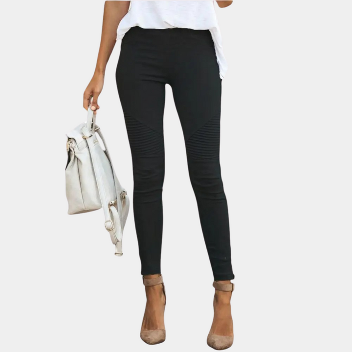 Jeggings Damen Slim Fit | Hoher Bund Biker Stil