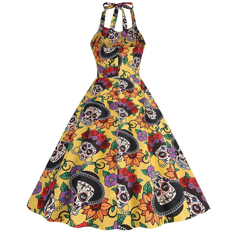 Damen Auffälliges Halloween Kleid | Midi 2