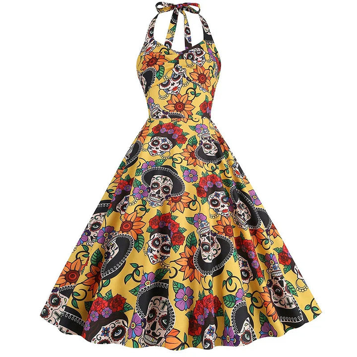 Damen Auffälliges Halloween Kleid | Midi 3