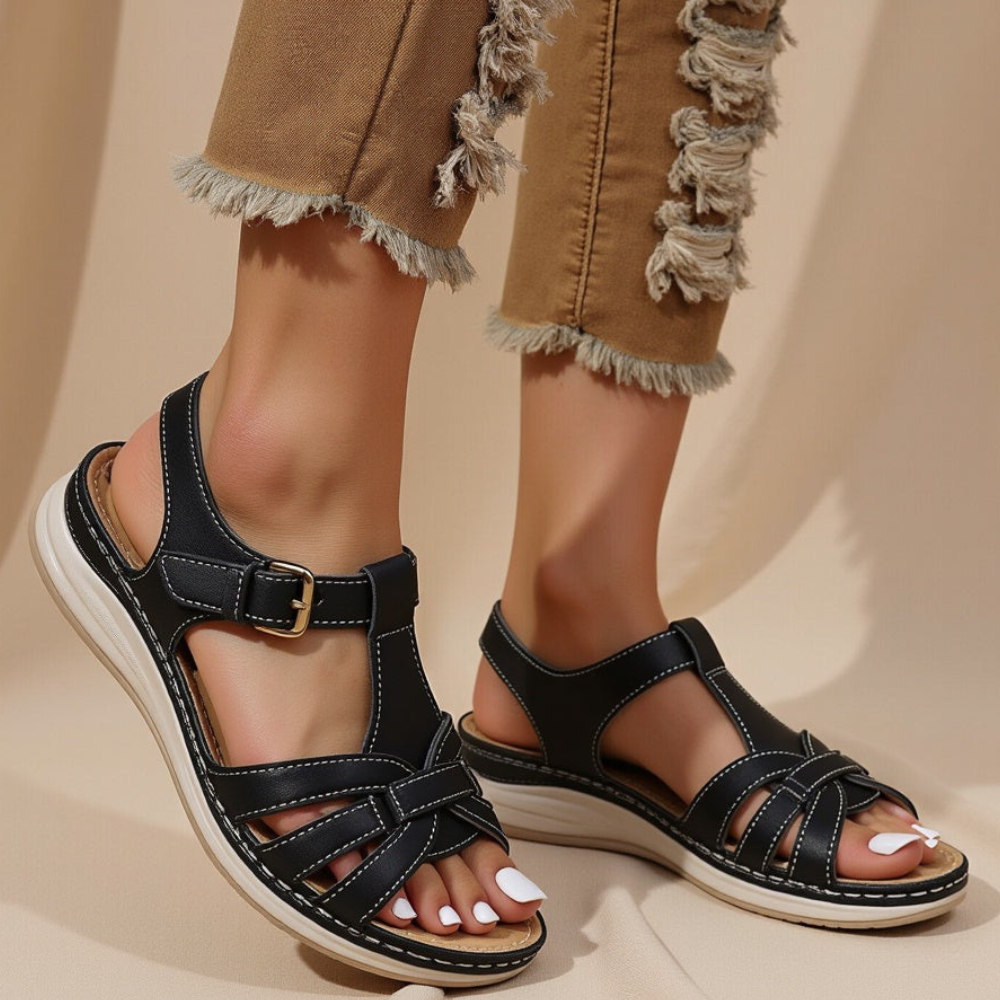 Damen Bequeme Plattform-Sandalen | Outdoor Sommerschuhe 0