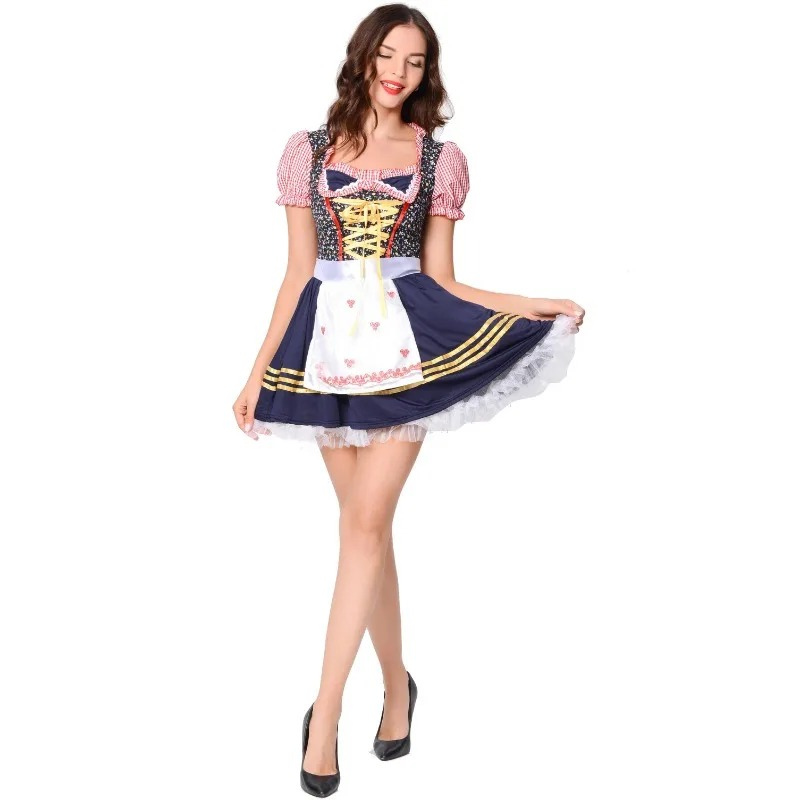 Damen Charmantes Festliches Kleid | Mini Dirndl 3