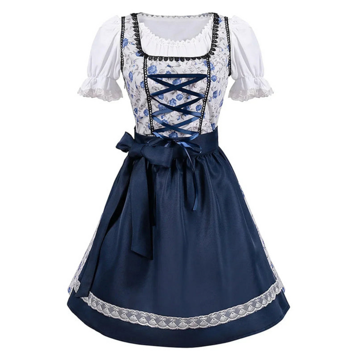 Damen Elegantes Dirndlkleid Mit Bluse | Festliches Trachtenkleid 0