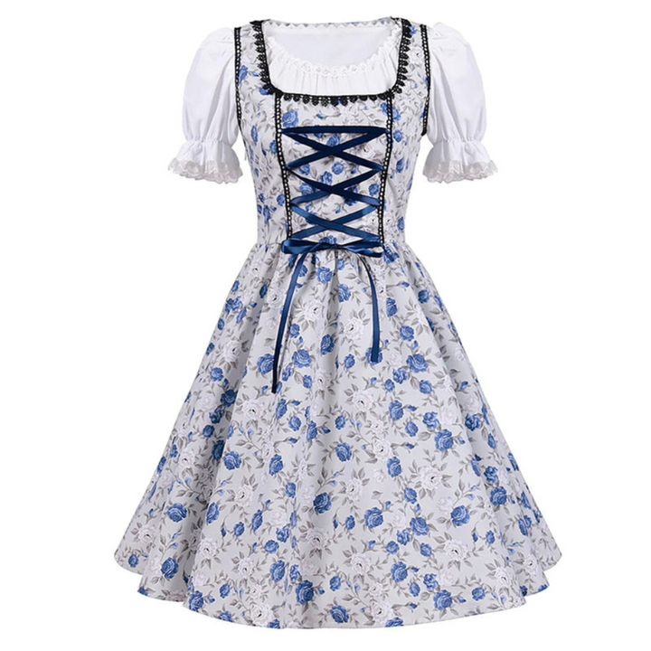 Damen Elegantes Dirndlkleid Mit Bluse | Festliches Trachtenkleid 2