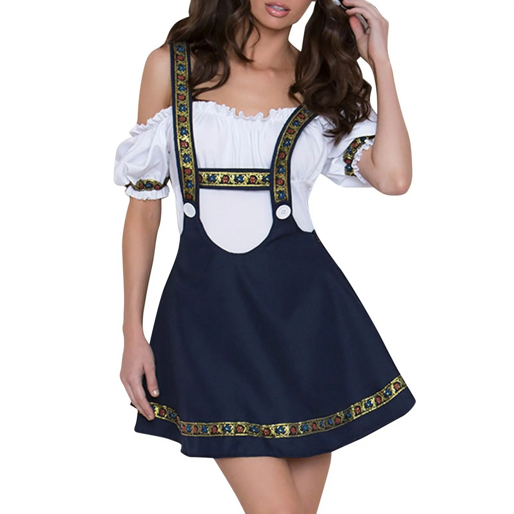 Damen Elegantes Mini Dirndlkleid | Traditionell Modern 1