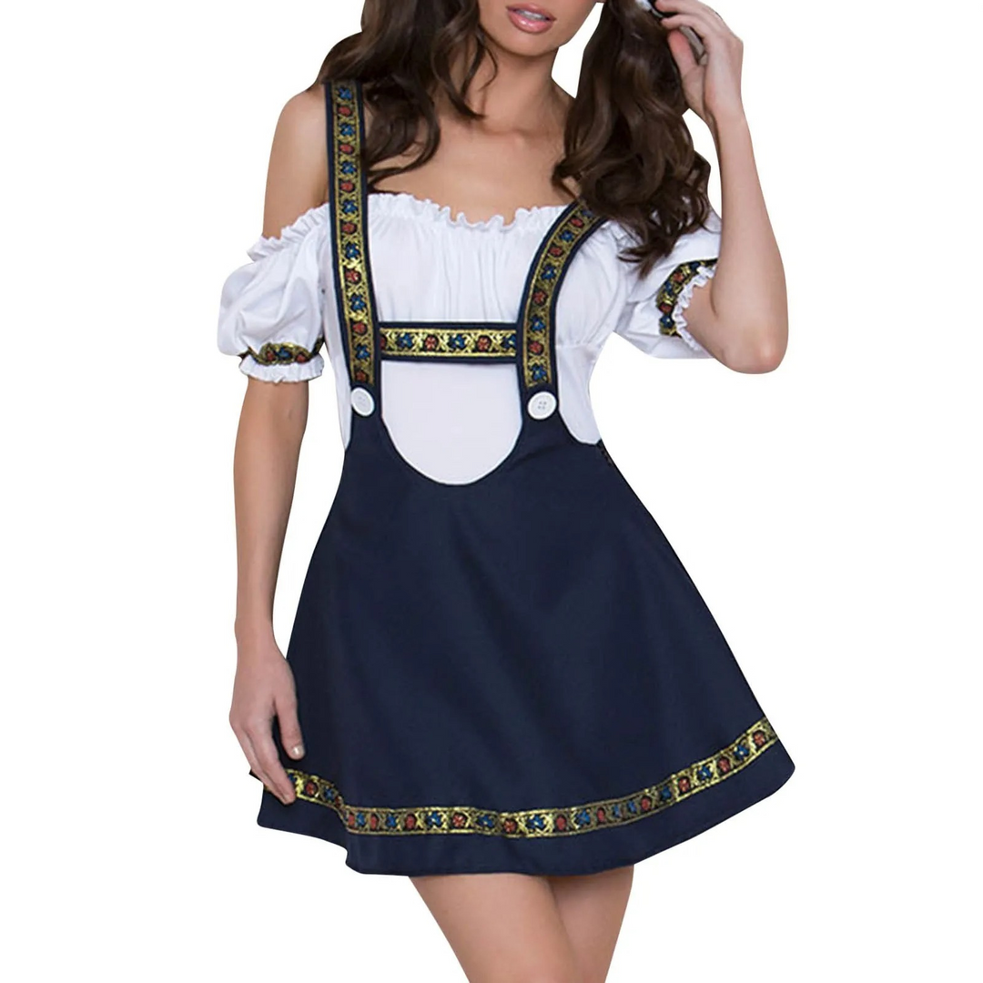 Damen Elegantes Mini Dirndlkleid | Traditionell Modern 1