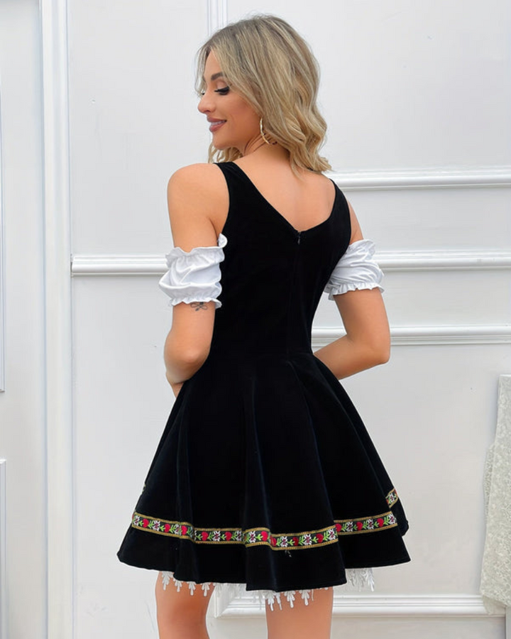 Damen Elegantes Schulterfreies Dirndlkleid | Festlich 1