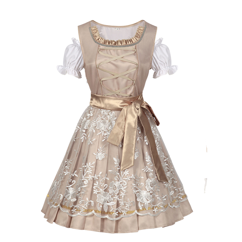 Damen Elegantes Trachtenkleid | Dirndl Kleid für Feste 0