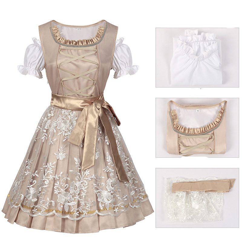 Damen Elegantes Trachtenkleid | Dirndl Kleid für Feste 1