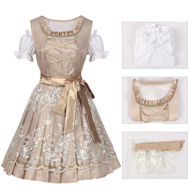 Damen Elegantes Trachtenkleid | Dirndl Kleid für Feste 1