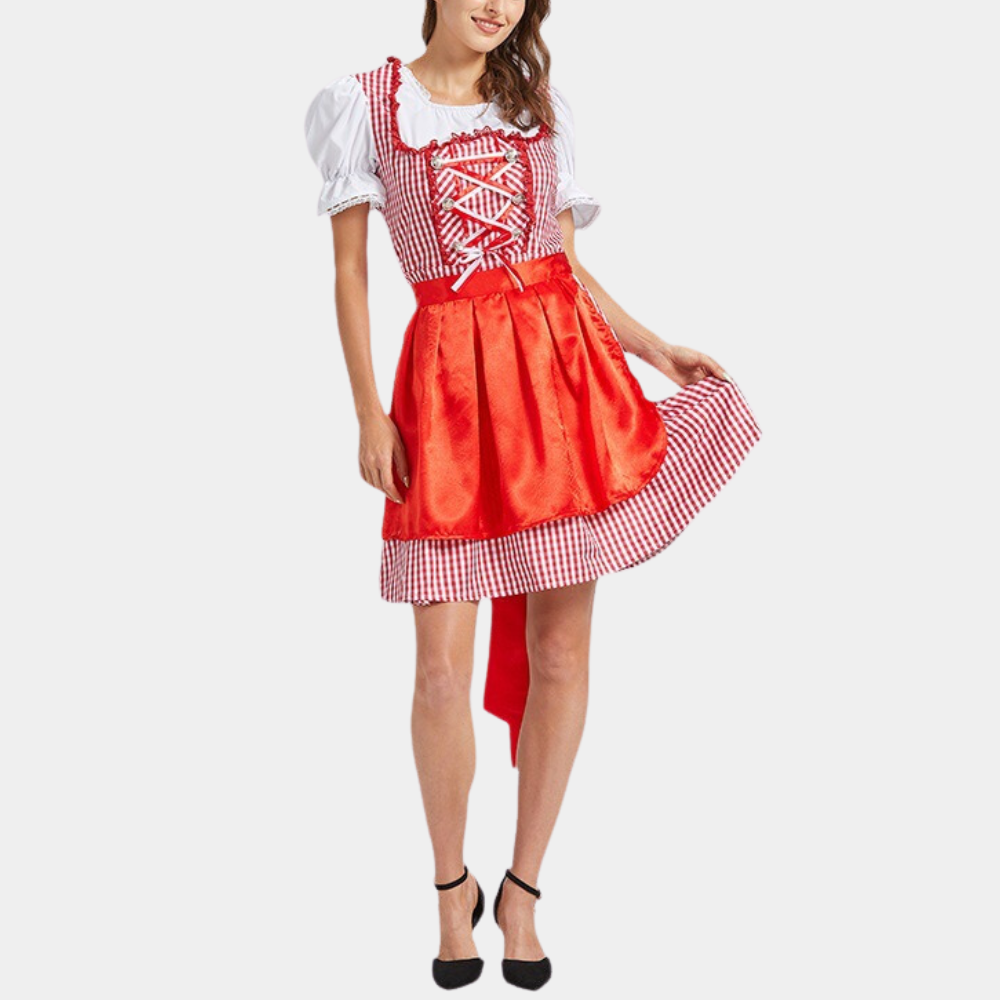 Damen Elegantes Trachtenkleid | Dirndl Kleid für Festliche Anlässe 1