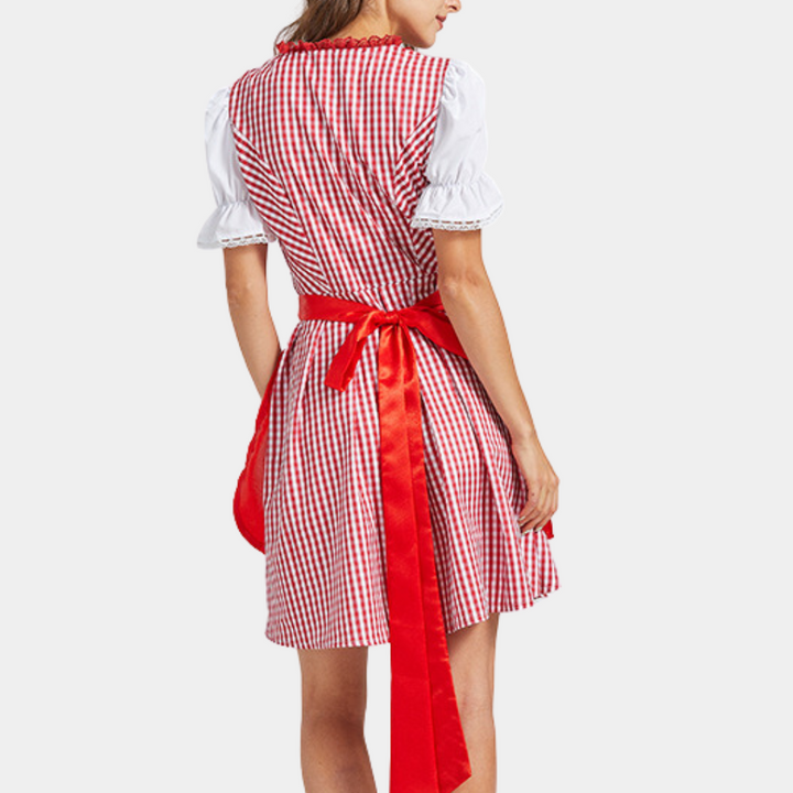 Damen Elegantes Trachtenkleid | Dirndl Kleid für Festliche Anlässe 3