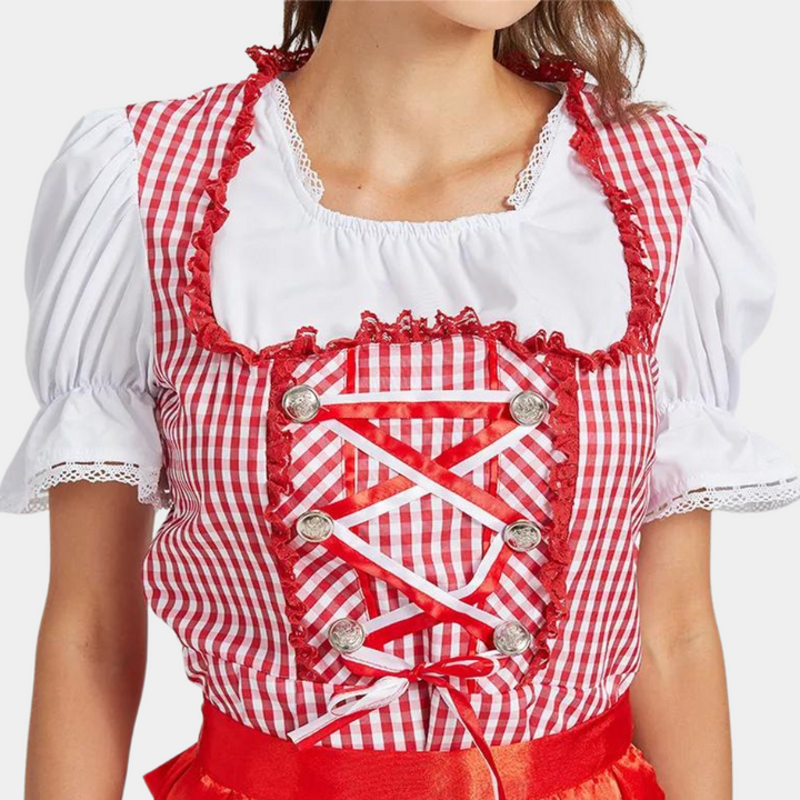 Damen Elegantes Trachtenkleid | Dirndl Kleid für Festliche Anlässe 4