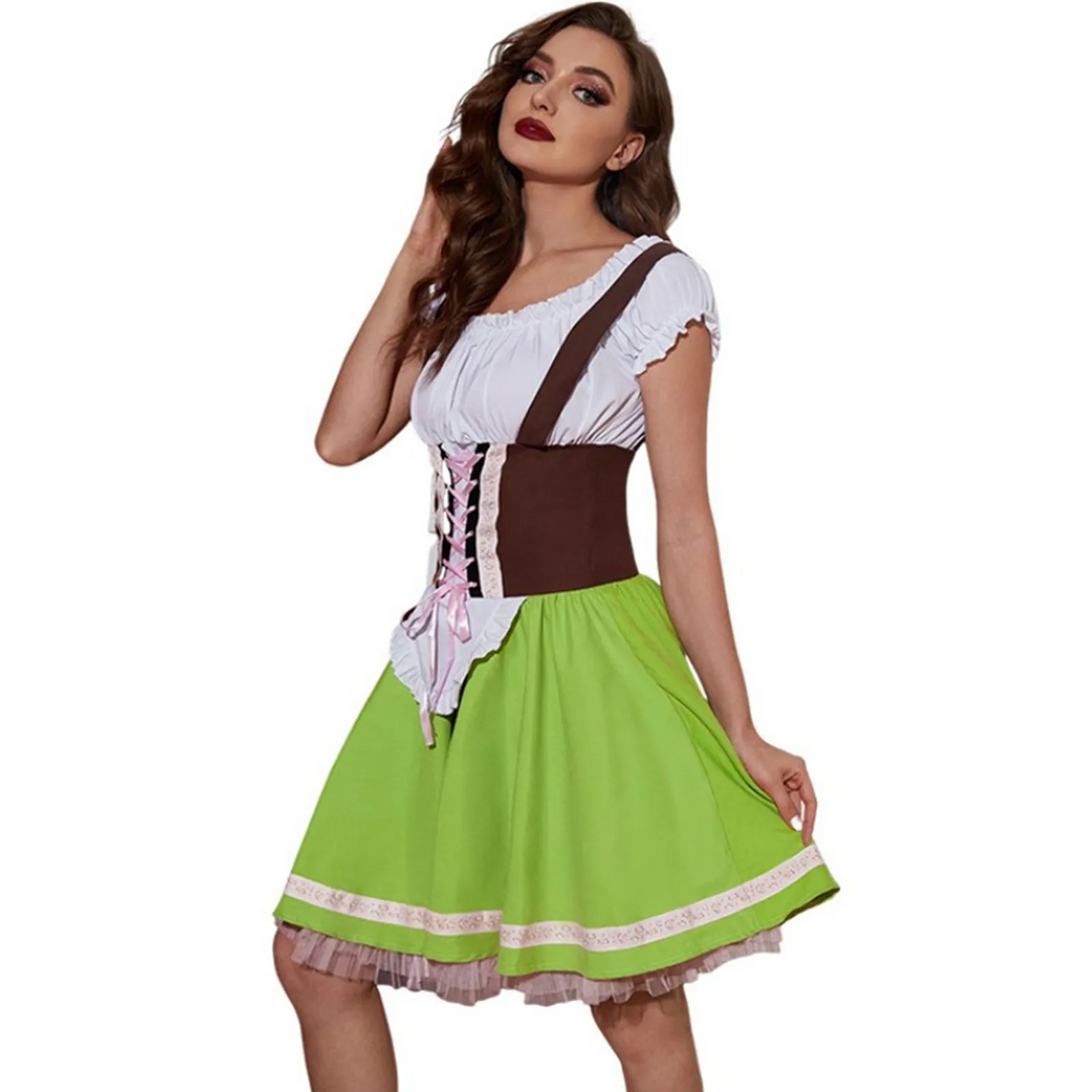 Damen Elegantes Trachtenkleid | Dirndlkleid für Oktoberfest 4