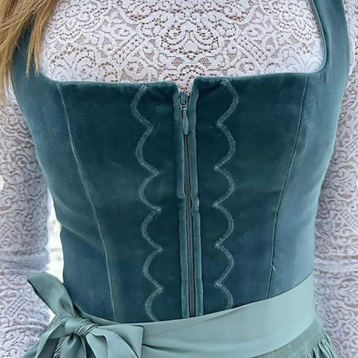 Damen Elegantes Vintage Dirndl Kleid | Festlich 3