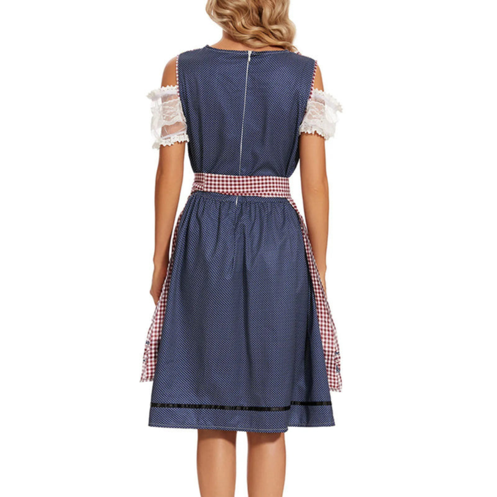 Damen Festliches Trachtenkleid | Elegantes Dirndl für Oktoberfest 2