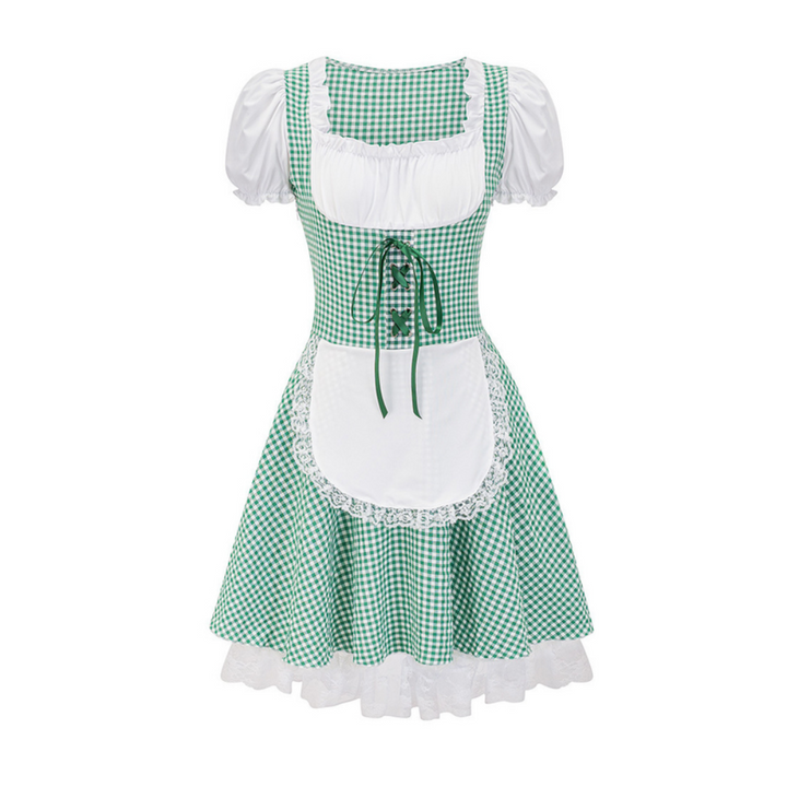 Damen Schulterfreies Dirndlkleid | Festlich Trachtenkleid 0