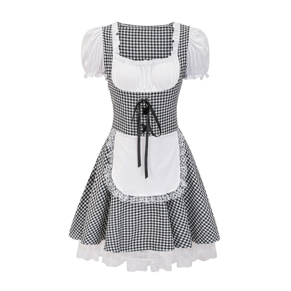 Damen Schulterfreies Dirndlkleid | Festlich Trachtenkleid 2