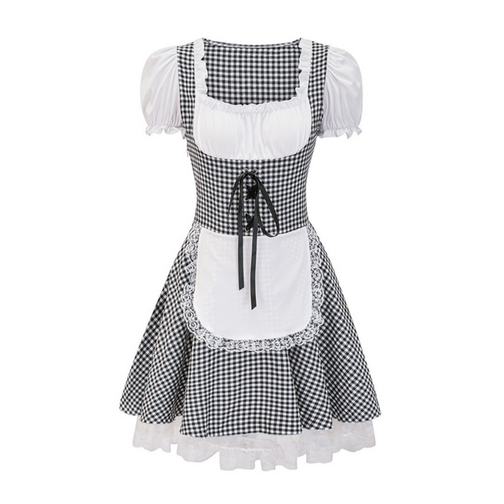 Damen Schulterfreies Dirndlkleid | Festlich Trachtenkleid 2
