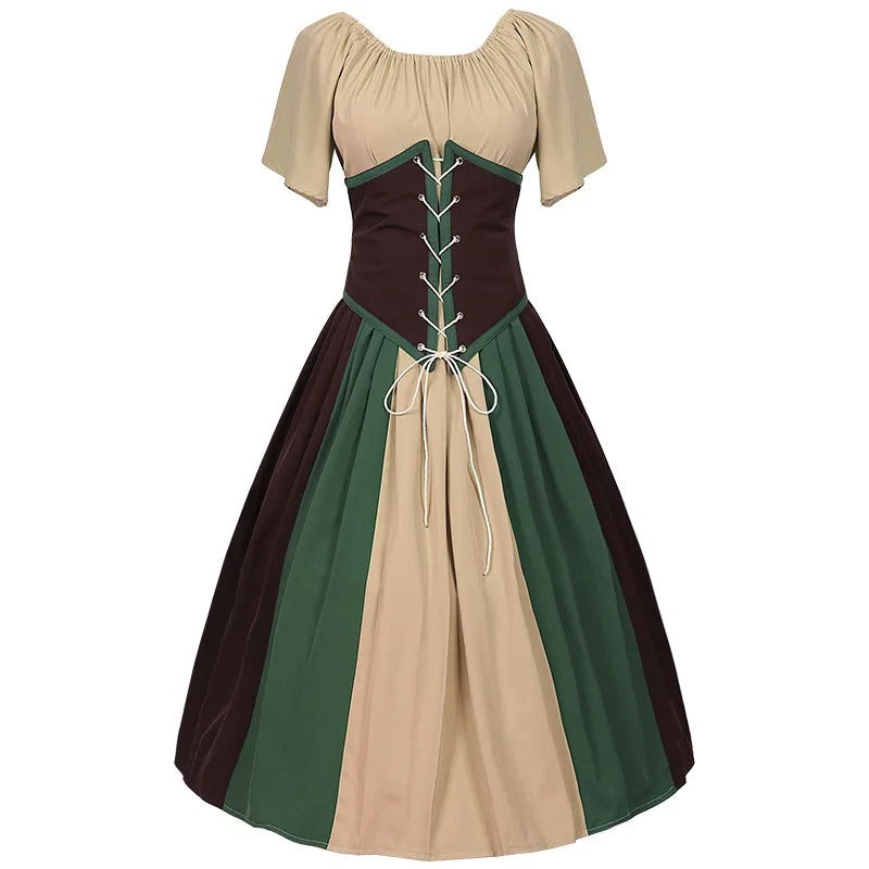 Damen Stilvolles Trachtenkleid | Klassisches Dirndl Kleid mit Puffärmeln 1