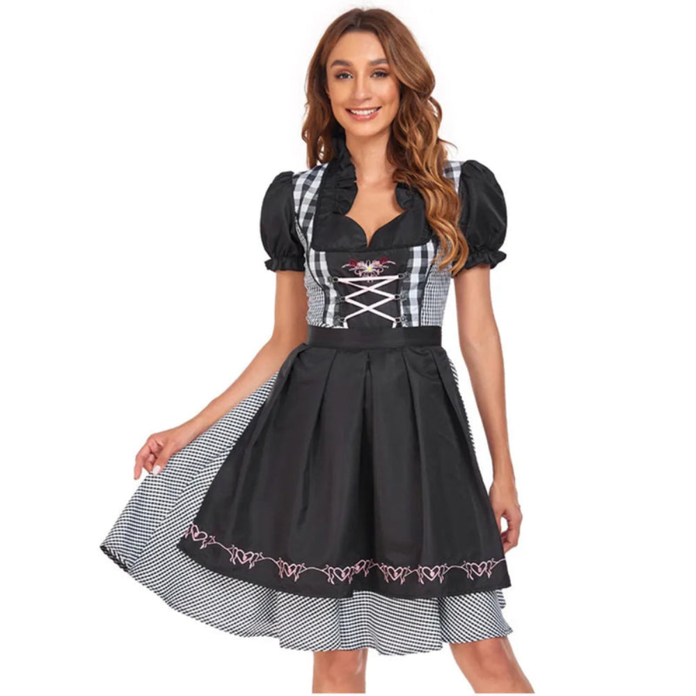 Damen Traditionelles Elegantes Dirndl Kleid | Festlich 0