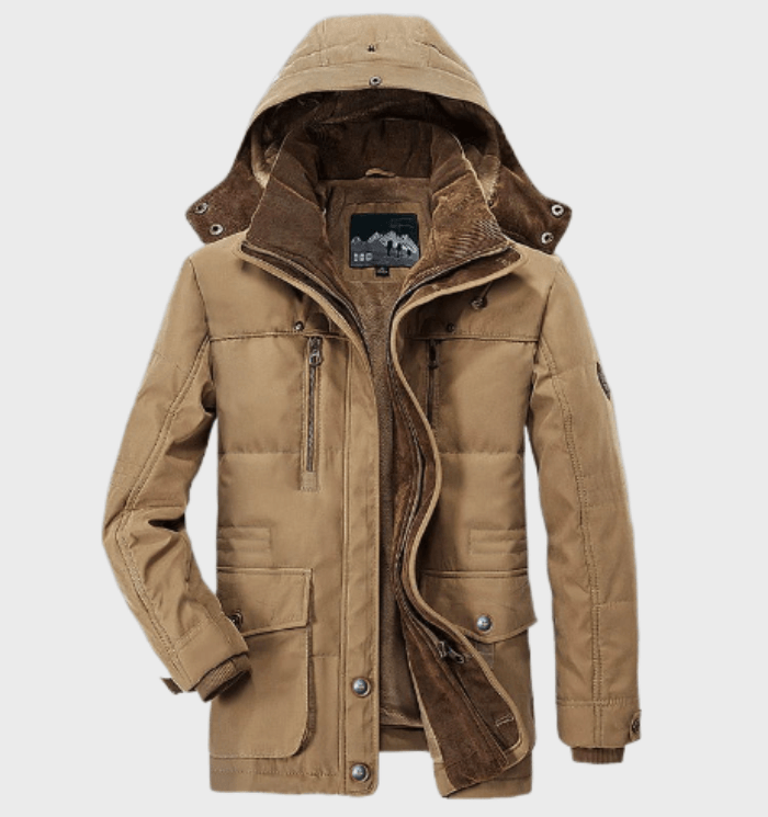 Herren Winterjacke | Kapuzenparka Mit Warmem Innenfutter