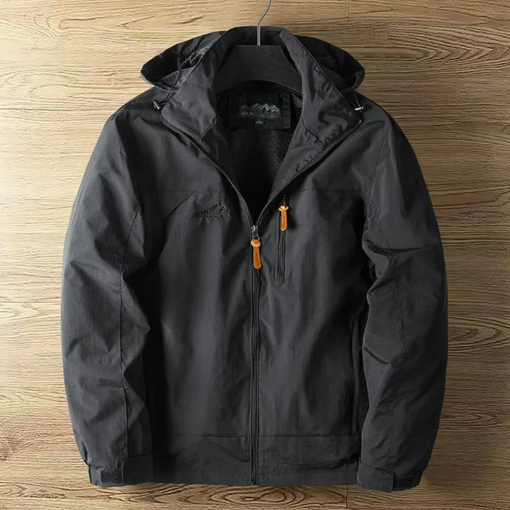 Regenjacke Herren Wasserdicht Mit Kapuze | Leichte Outdoorjacke Mit Reißverschluss