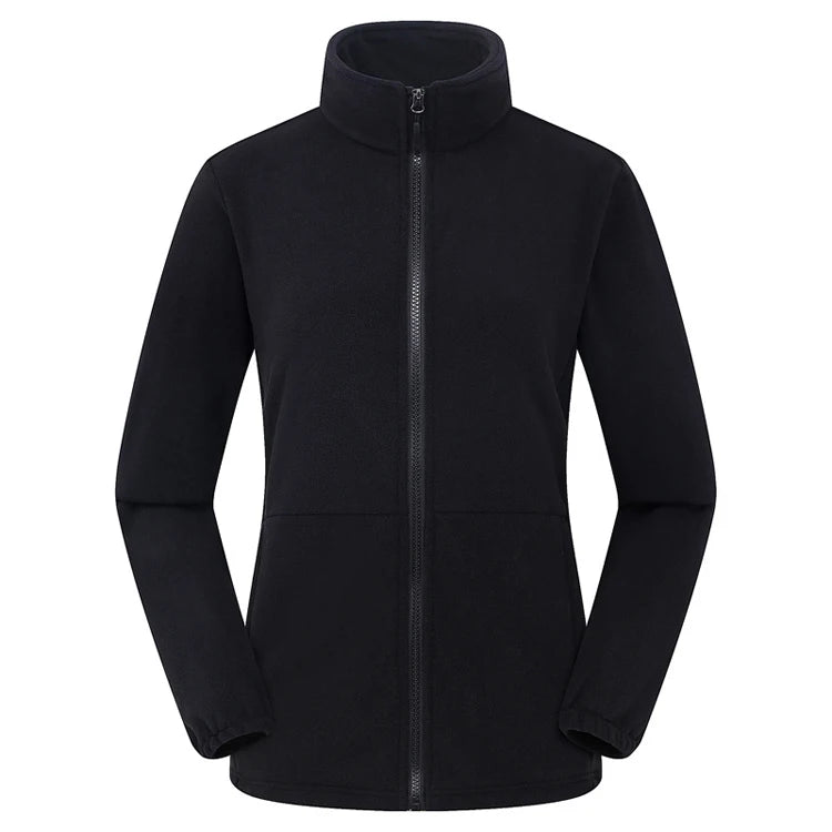 Fleecejacke Damen Mit Reißverschluss | Weich Gefüttert Mit Stehkragen