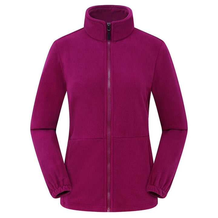 Fleecejacke Damen Mit Reißverschluss | Weich Gefüttert Mit Stehkragen