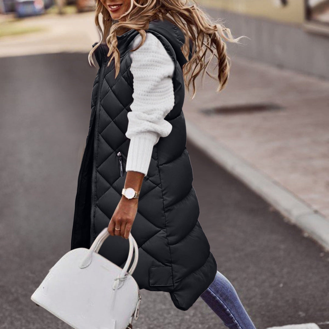 Weste Damen Lang Mit Kapuze | Gesteppt Für Herbst Und Winter