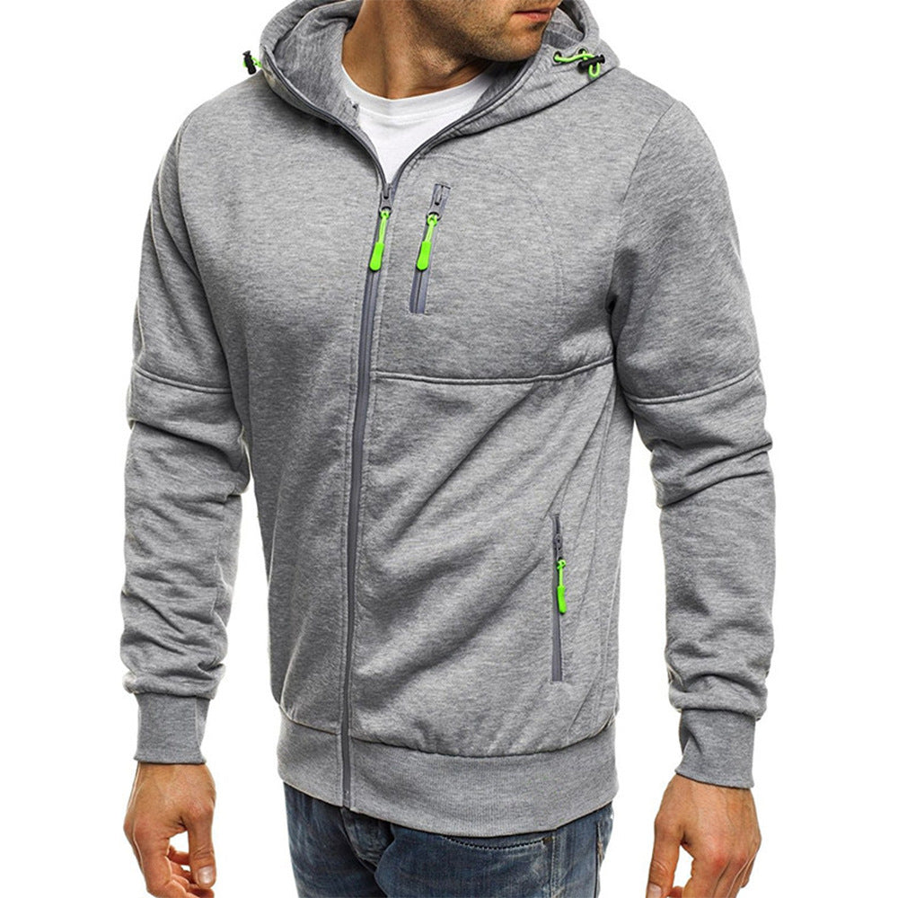 Sportliche Herren Strickjacke Mit Kapuze | Reißverschluss & Taschen