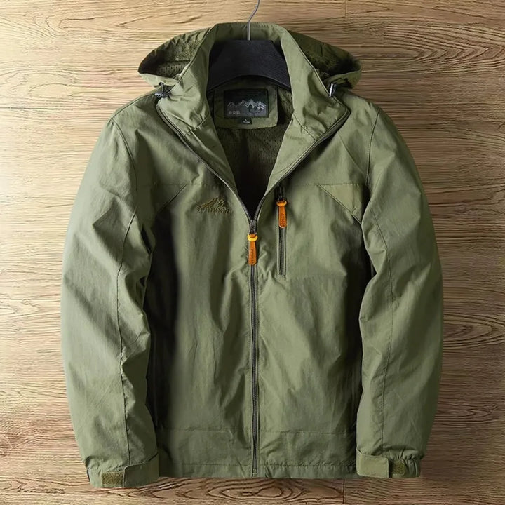 Regenjacke Herren Wasserdicht Mit Kapuze | Leichte Outdoorjacke Mit Reißverschluss