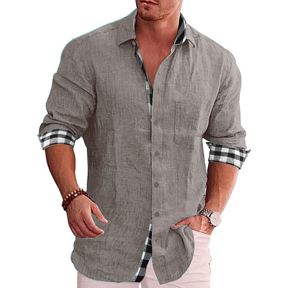 Herren Elegantes Klassisches Hemd | Vielseitig Langarm Hemden 6