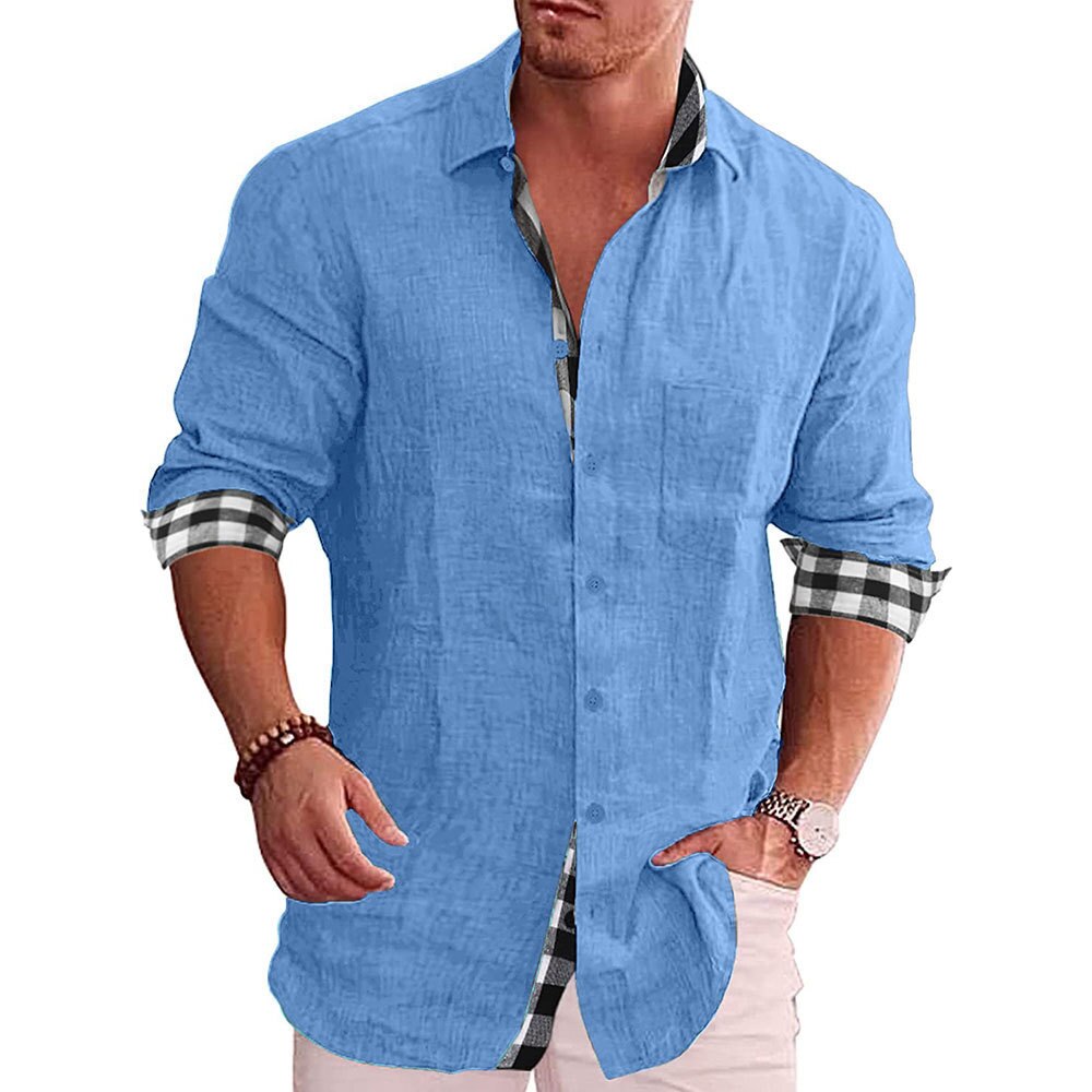 Herren Elegantes Klassisches Hemd | Vielseitig Langarm Hemden 8