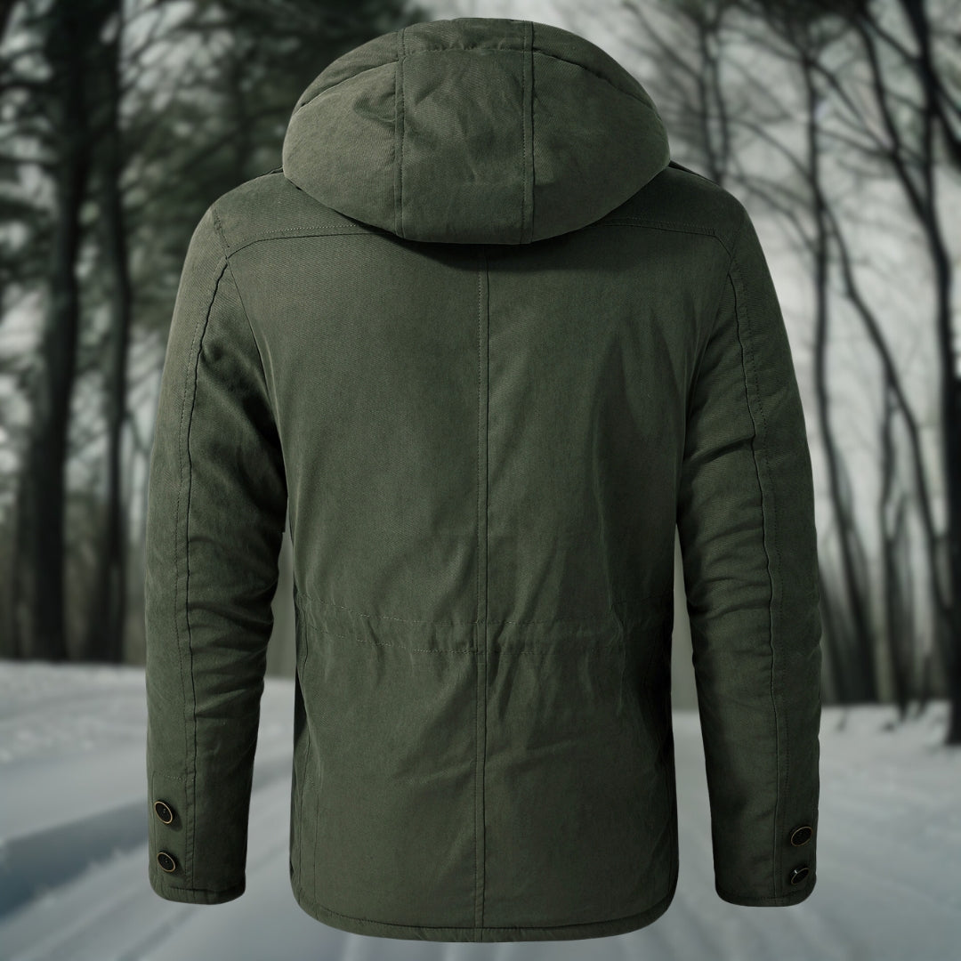 Herren Winterjacke | Lässig mit Kapuze und Taschen