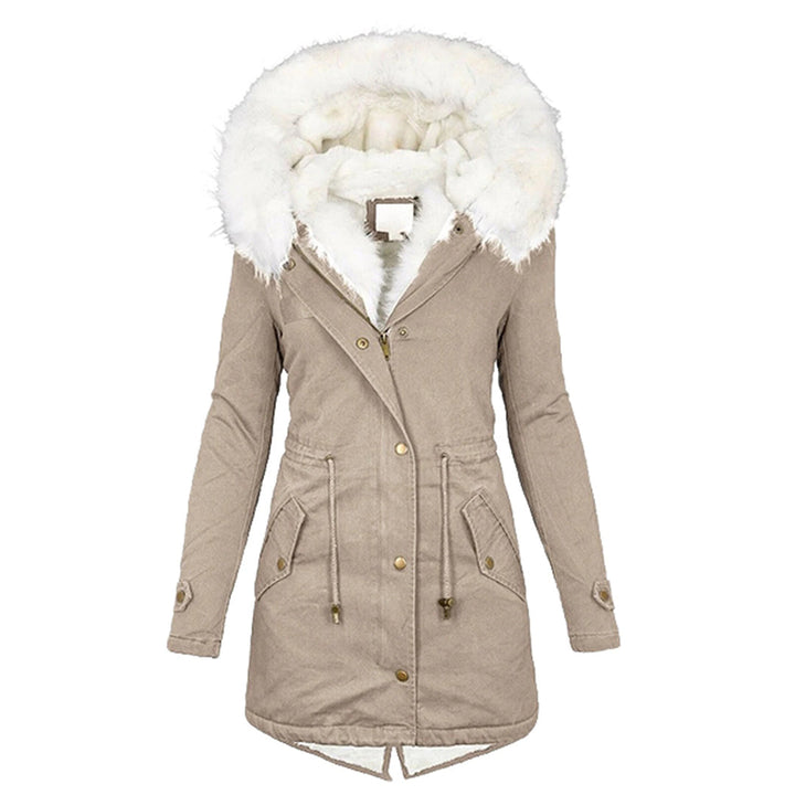 Winterjacke Damen Mit Kapuze | Lang Geschnitten Mit Taschen