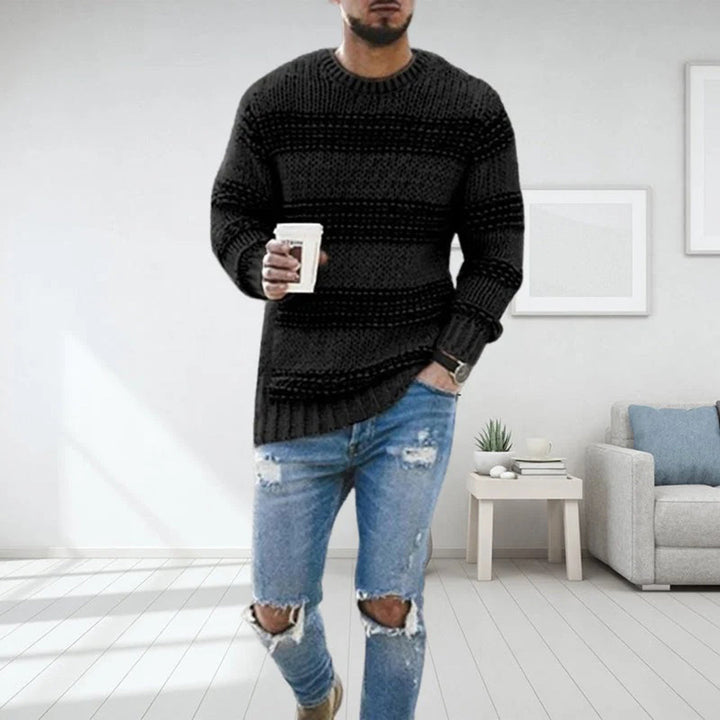 Pullover Herren Norwegisch Strick | Warm Grob Gestrickt Winter