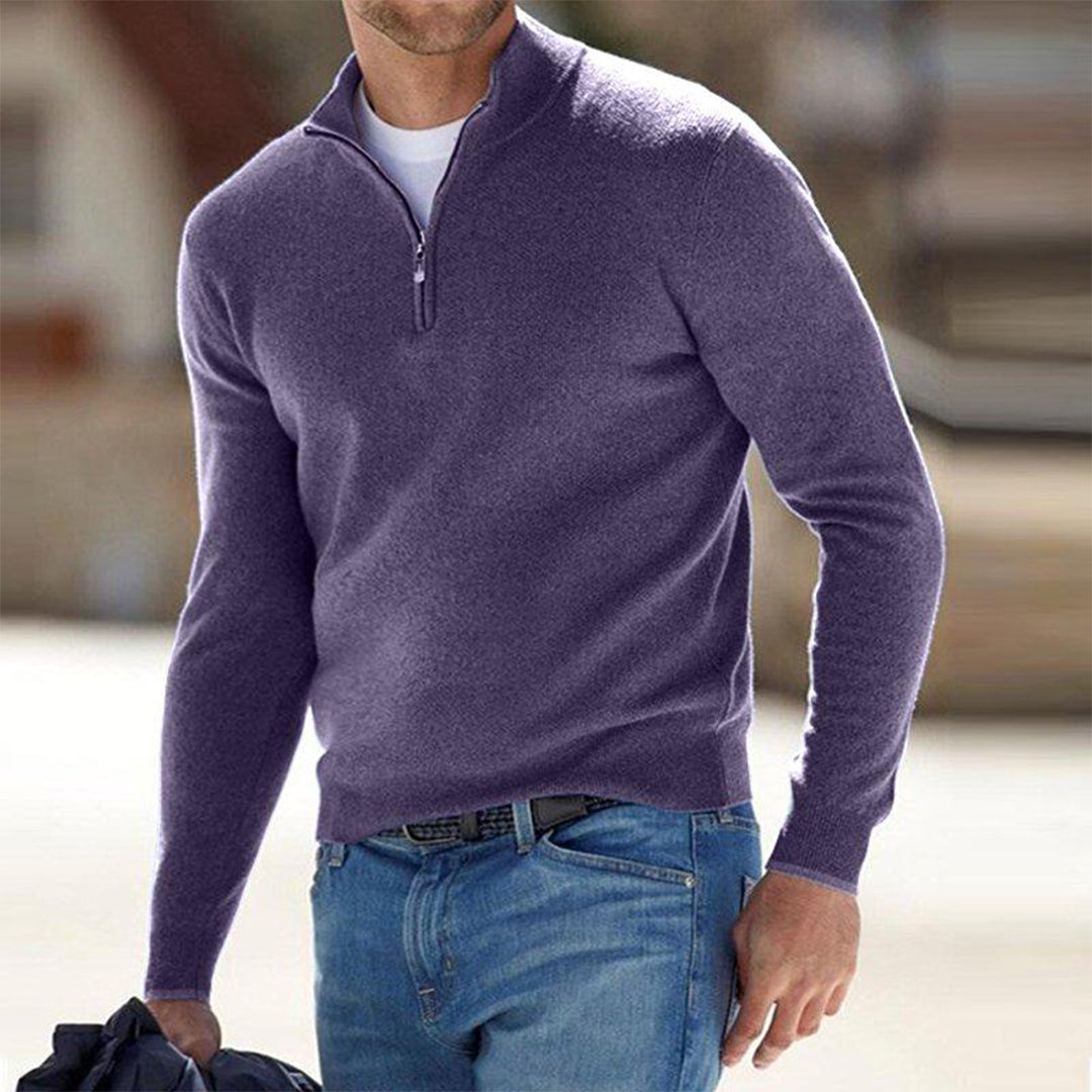 Pullover Herren Weste | Reißverschluss Freizeitmode
