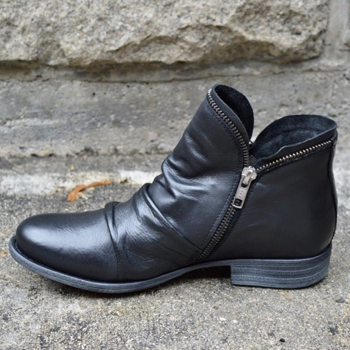 Stiefelette Damen Komfort Herbst | Modisch Reißverschluss