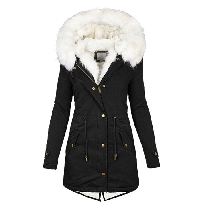 Winterjacke Damen Mit Kapuze | Lang Geschnitten Mit Taschen