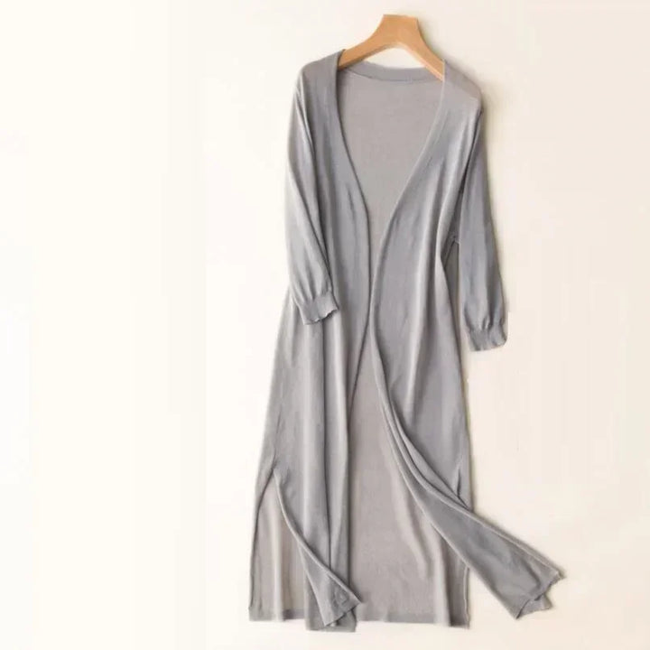 Strickjacke Damen Lang Offen | Leicht Fließend