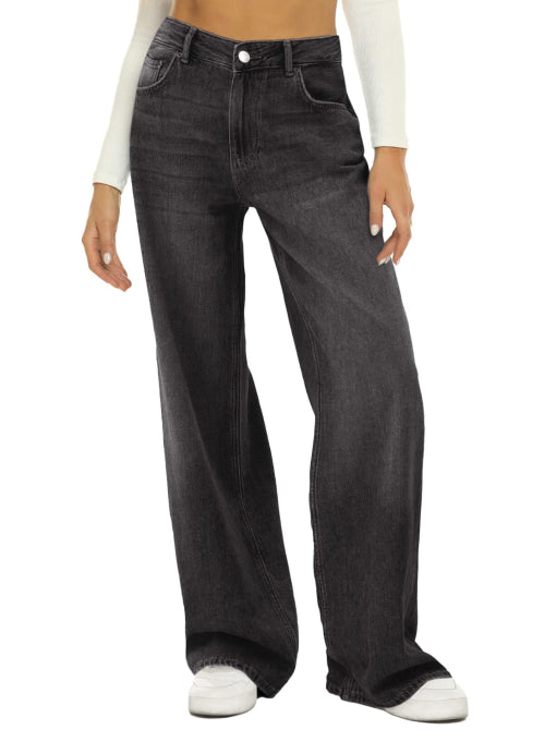 Baggy Jeans Damen | Locker Geschnitten Mit Geradem Bein